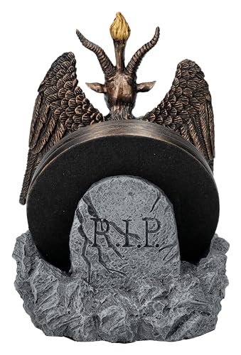 Figurine Baphomet fine sculpture Solve Coagula et pentagramme de collection