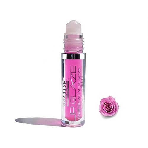 Miniatura 2 de MODE Lip Glaze - Brillo de labios saborizado delicioso sabor a frambuesa, brillo nutritivo dulce y húmedo, hidratante, aceites naturales hidratantes