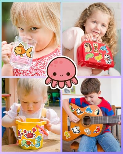 Igetooy KT006-1 150 Pcs Cute Animal Stickers, Water Bottle Stickers For Kids, Vinyl Waterproof Stickers Laptop Stickers, Skateboard Kids Stickers Pack, Classroom Prizes Stickers thumb #1