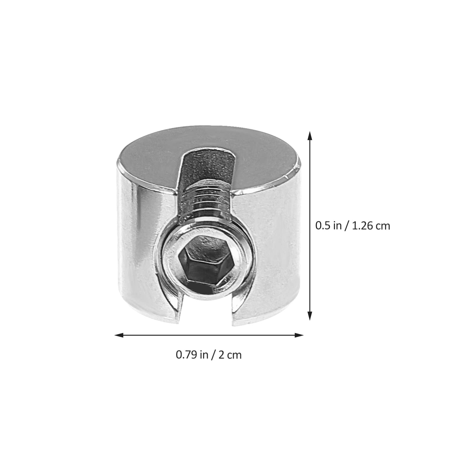 VILLCASE 2pcs Wire Rope Clamp Cable Clip Fastener Wire Clips Wire Fastener Fasteners Cable Clamps Cable Fastener C Cable Cables Wire Railing Stainless Steel Rope Clip The Fence Steel Wire