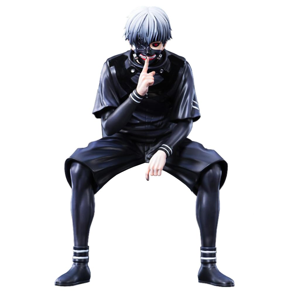 Xinchangda Kaneki Ken Figure Sitting 11cm Anime Kaneki Ken Action Figure PVC Statue Cartoon Anime Figure Desktop Ornaments Collectible Decorations