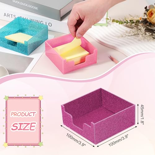 Porte-bloc-notes acrylique distributeur blocs-notes rose 4x4