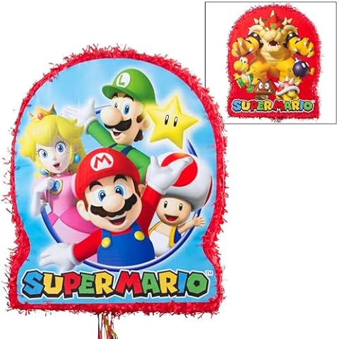 Ya Otta Pinata Super Mario Pull String Pinata 22” x 18” x 3” Cover