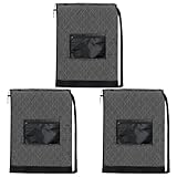 yeeplant 3 Pcs Soccer Ball Bag, Basketball Ball Bag with Pocket, Adjustable Strap, Drawstring, Large Capacity, Black