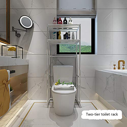 Waschmaschine Rack Balkon Edelstahl Regal Badezimmer Toilette Lagerregal Großer Stauraum Nicht leicht zu rosten