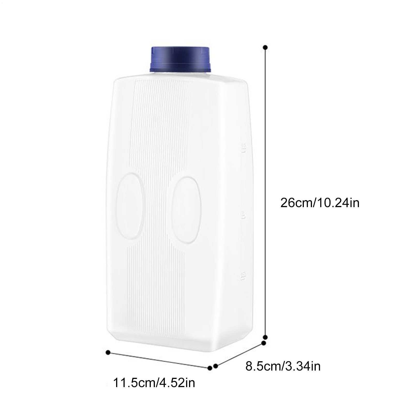 Dispensateur De Boissons - Bouteille De Refroidissement Réutilisable 2L, Réfrigérateur-frigo Liquide Container FELT PROVED Couvercle | Stockage Vide Pour Le Jus De Thé Glacé Lait De Soda Café De Café