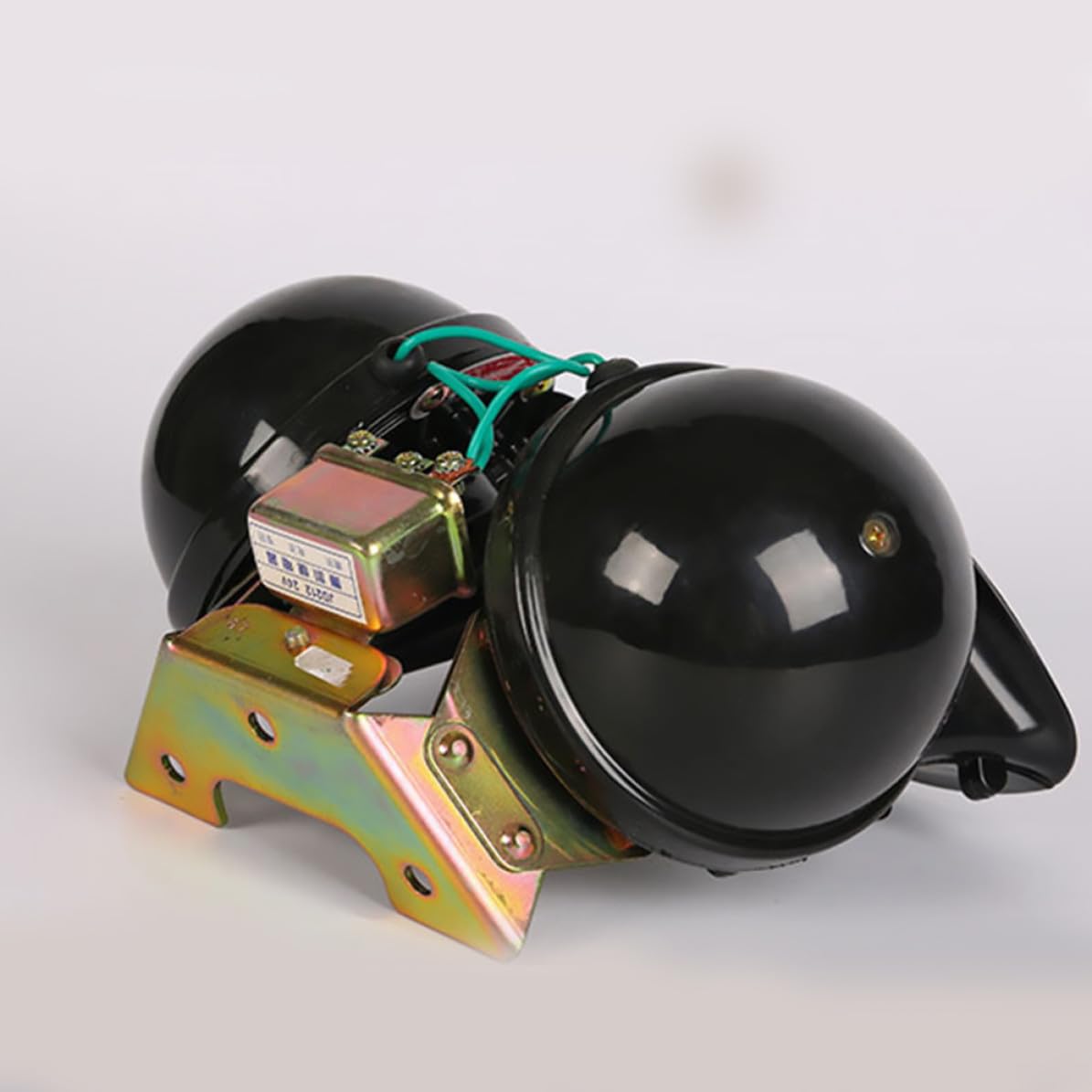 Bocina de Doble Tono de 12 V de Hierro Negra para Coche