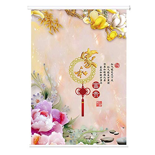 ZTMN Persianas enrollables Persianas enrollables con Cortinas Opacas Excelentes con Imagen Impresa, fácil de Tirar hacia Arriba y hacia Abajo: 60 cm / 80 cm / 100 cm / 120 cm / 140 cm de Ancho (t