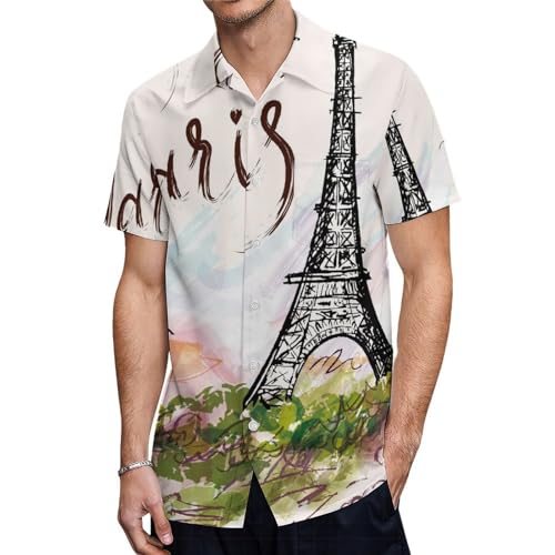 T-shirt Paris Tour Eiffel homme idéal pour un look d'été décontracté
