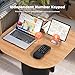 Meetion Master Wave Keys Ergonomic Wireless Keyboard, 2.4G Wireless/Bluetooth Split Keyboard with Wrist Rest, Separate Mini Numeric Keypad for Financial Accounting, for Mac/Windows/Laptop/PC/Tablet ﻿