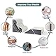 Dorifine 6pcs orthopädisches Bett Keil Kissen Set für Post Chirurgie, Memory Foam zum Schlafen, Rücken- und Beinschmerzlinderung Bequem und justierbare Stützkissen-Anti Schnarchen, Sodbrennen