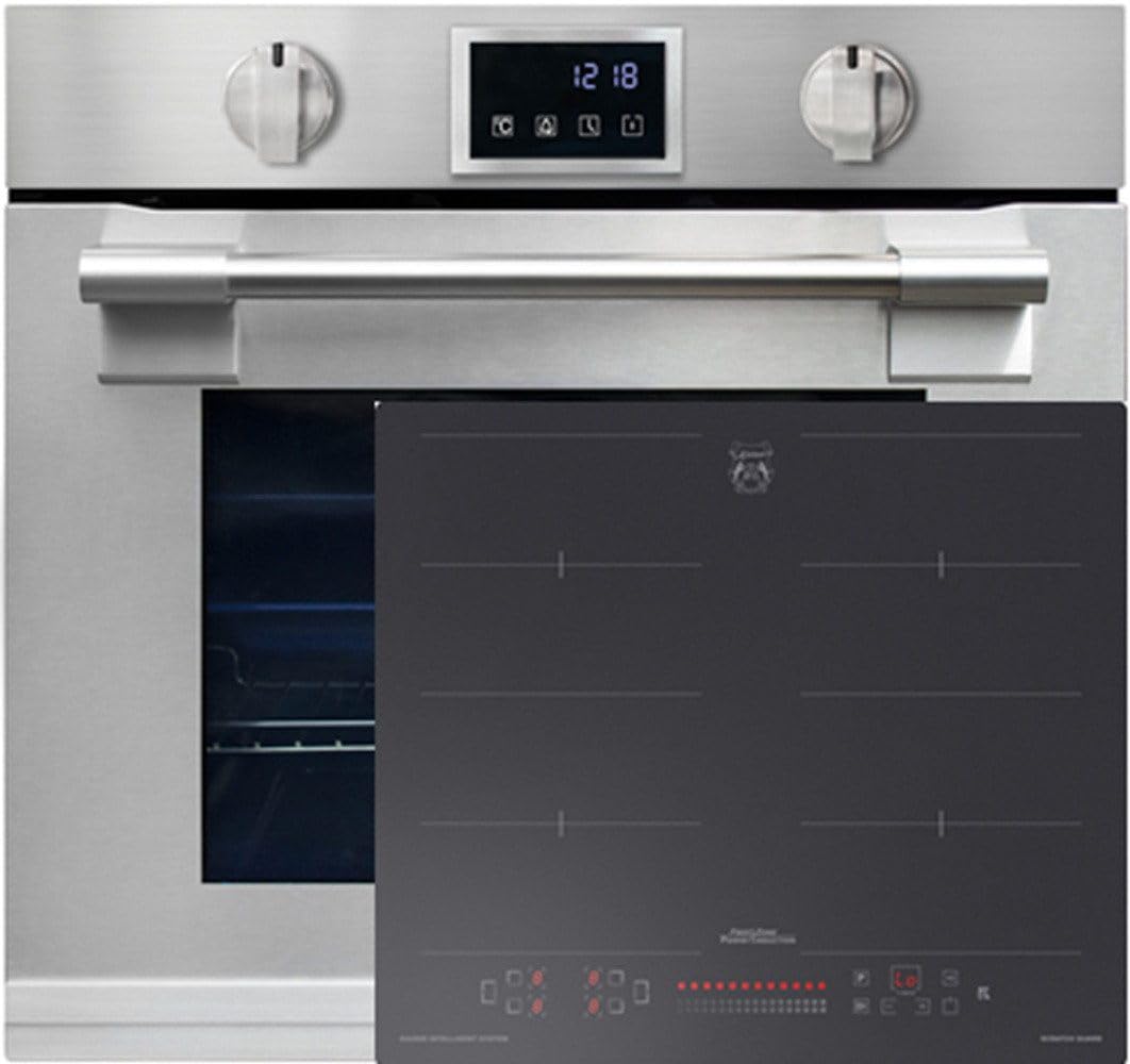 Kaiser Zestaw piekarnika 60 cm EH 6339 + KCT 6110 FI • Kuchenka do zabudowy Autark Piroliza 86L Air Fryer sonda temperatury • XXL piekarnik elektryczny • Płyta indukcyjna FREE ZONE Anti Scratch Glas
