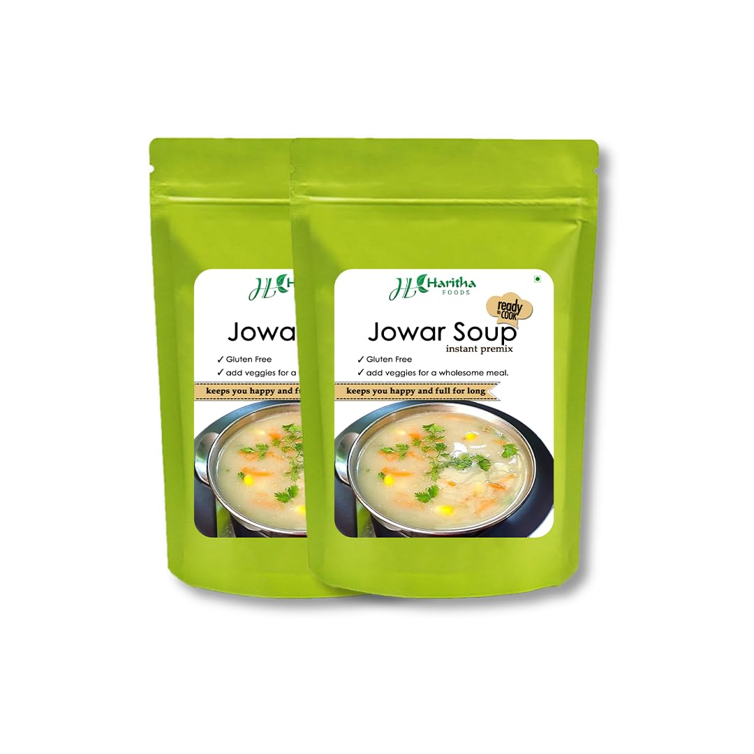 Haritha Foods Jowar Soup Mix | Gluten Free, Nutritious & Healthy Instant Soup Premix (Pack of 2 x 100g) (B0D46S835L) Amazon Price History, Amazon Price Tracker