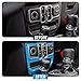 JeCar Window Control Panel Trim Cover Interior Decoration Accessories Compatible with Jeep Wrangler 2018-2023 JL JLU, Light Blue