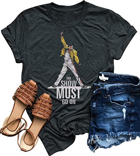 T-shirt vintage avec inscription « The Show Must Go On Summer » pour les amateurs de musique - Les Beatles, Paul McCartney, John Lennon, RIngo Starr, George Harrison T-shirt vintage avec inscription « The Show Must Go On Summer » pour les amateurs de musique