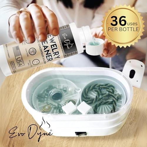 Ultrasonic Jewelry Cleaner Solution (8oz) Concentrated Jewelry Cleaner for Diamonds, Gold, Silver & More | Compatible with Ultrasonic Machine (s) - Made in USA - Thumbnail 7
