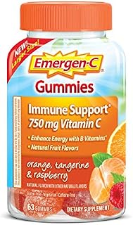 Emergen-C 750mg Vitamin C Gummies for Adults, Immune Support Gummies with B Vitamins
