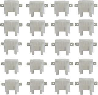 Kafton - Juego de 20 fusibles de Cuchilla en línea para Coche, Color Blanco