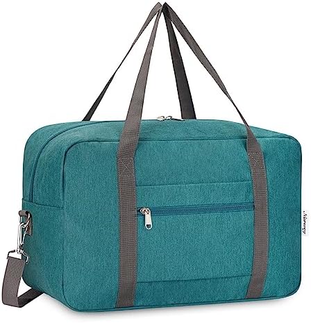 for Ryanair Airlines Underseat Cabin Bag 40X20X25 Foldable Travel Duffel Bag Holdall Tote Carry on Luggage Overnight for Women and Men 20L (Army Green)