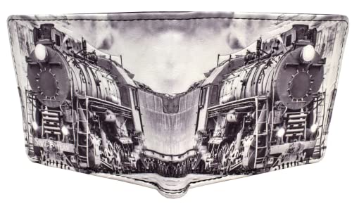 Shag Wear Train Wallet for Men and Teen Boys Vegan Faux Leather 4"2