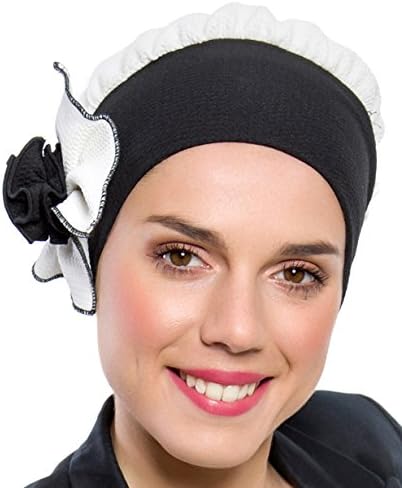 NJ CREATIONRetro Wig Black/White