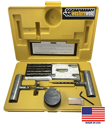 Sherco-Auto Western Weld 66 Piece Professional Heavy Duty Flat Tire Repair Kit with Plug Probe & Needle Tool for Car Truck Motorcycle ATV - USA