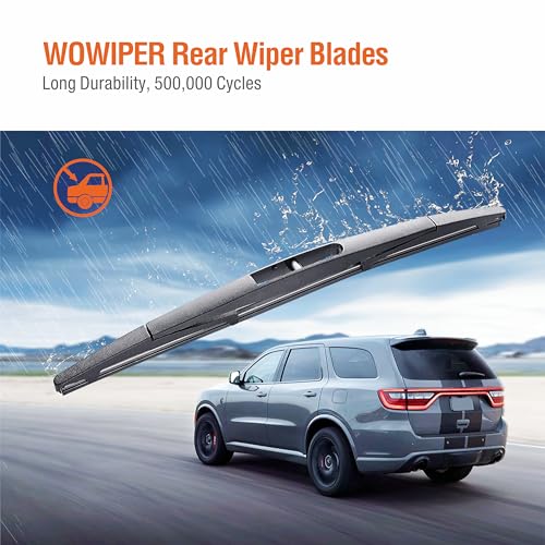 Image of 16 inch (16-B) Rear Wiper Blade Replacement for Honda Odyssey 2022-2005 Insight 11-10 Passport 22-19 /Subaru Forester 05-04 Impreza 11-09,04 Outback 22-20 Back Windshield Wiper Blade +More