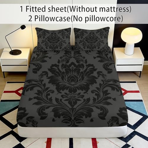 Drap-housse microfibre baroque pour créer un cocon de douceur