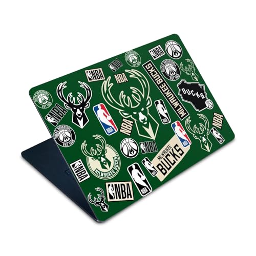 Autocollant vinyle MacBook Air 15 M2 2023 protection skin NBA Milwaukee Bucks Head Case Designs