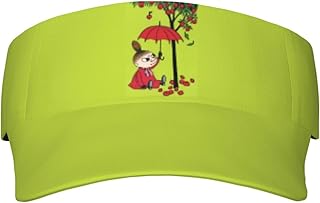 [フィビントル] ムーミン リトルミイ スポーツ サンバイザー レディース 帽子 スポーツバイザー キャップ 日よけ帽子 メンズ 無地 サイズ調整 日焼け防止 テニス ランニング ゴルフ アウトドア 軽量 吸汗速乾 紫外線対策 普段使い 男女兼用