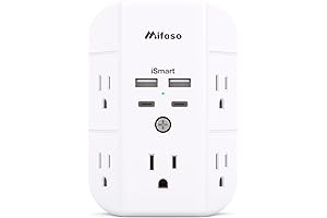 Huntkey 4 USB Ports, 1800J Energy Saving Outlet Extender