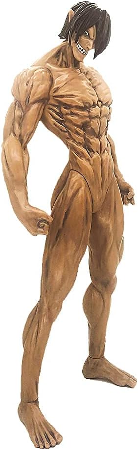 Amazon Com Jialingbao Attack On Titan Action Figures 45cm Eren Yeager Figure Founding Titan Pvc Nendroid Model Toys Games