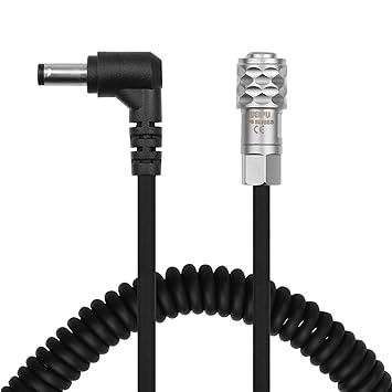 Leepesx Blackmagic Pocket Cinema Camera 4K (BMPCC 4K) Camcorder Locking DC Power Cable Wire