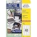 Produktbild AVERY Zweckform 6126 Adressaufkleber (400 Klebeetiketten, 48,5x25,4 mm auf A4, bedruckbare Universaletiketten, selbstklebende Adressetiketten mit ultragrip, ideal fürs HomeOffice) 10 Blatt, weiß