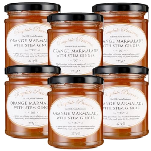 Raydale Preserves - Orange Marmalade with Stem Ginger - 227g - Pack of 6