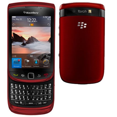 BlackBerryTorch 9800 Rdg71Uw Qwerty Factory Unlocked 3G Cell Phone Red