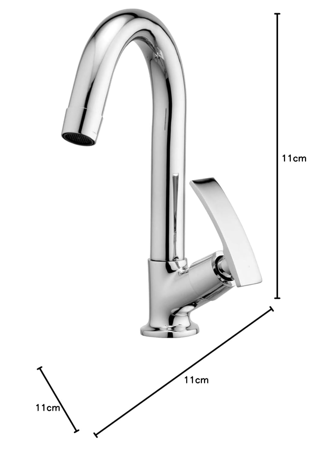 Swan Neck Tap for Wash Basin Tap, 360 Degree Hot and Cold Stainless Steel Tap for Kitchen Wash Basin | Sink tap for Kitchen Faucet (Swan Neck Tap, Pack of 1) 3