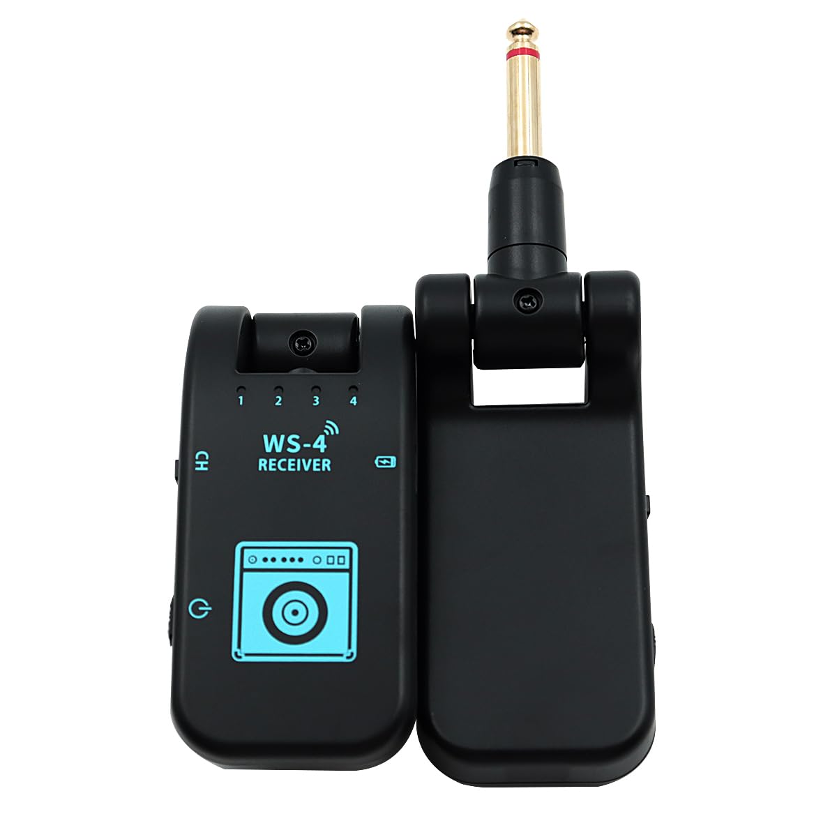 Sarini Nuevo transceptor inalámbrico de Guitarra 2.4G Transceptor inalámbrico de Guitarra eléctrica Sistema de transmisión inalámbrica de Guitarra de 8 Canales 10 Horas de duración de la batería