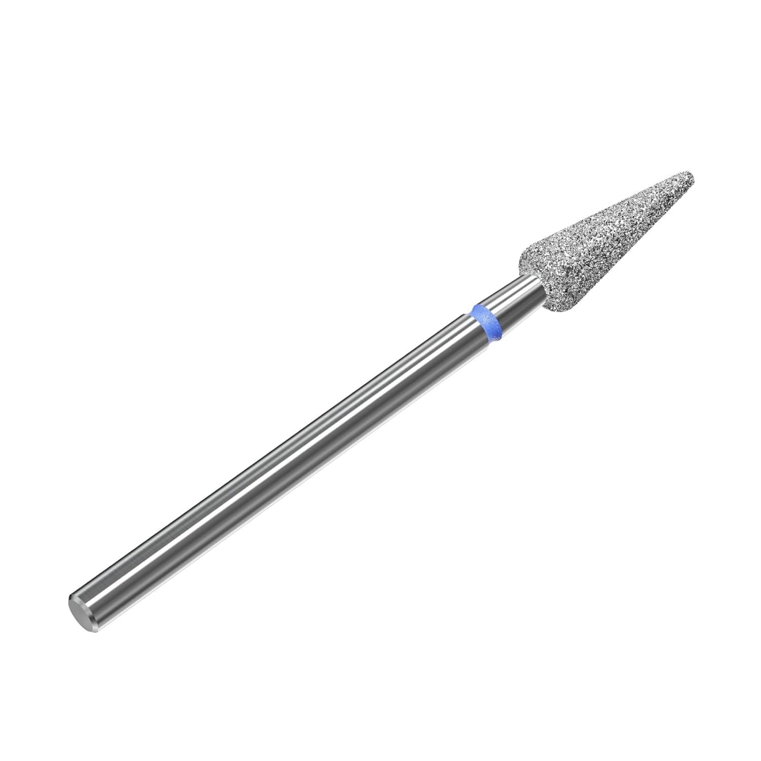STALEKS PRO Expert - Broca de diamante para uñas (pera afilada, azul) - Abrasividad media para cutículas, paredes laterales, limpieza de epidermis y manicura y pedicura versátil