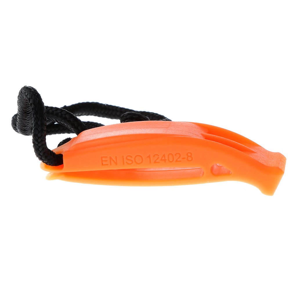 VMS INDIA Marine Diving Safety Whistle Boating Camping Hiking Emergency Siren Orange