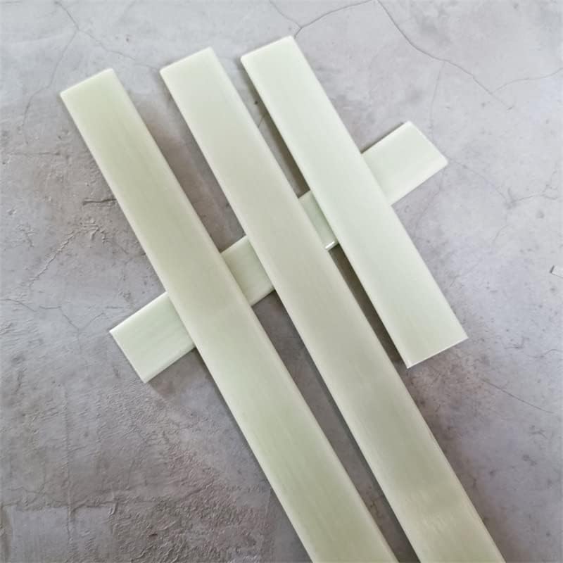 White Glass Fiber Sheet Strip 5X25MM Fiberglass Rod Length 570mm Insulation Corrosion Resistant Material - (Color: 1PC 5X25X570MM, CN)