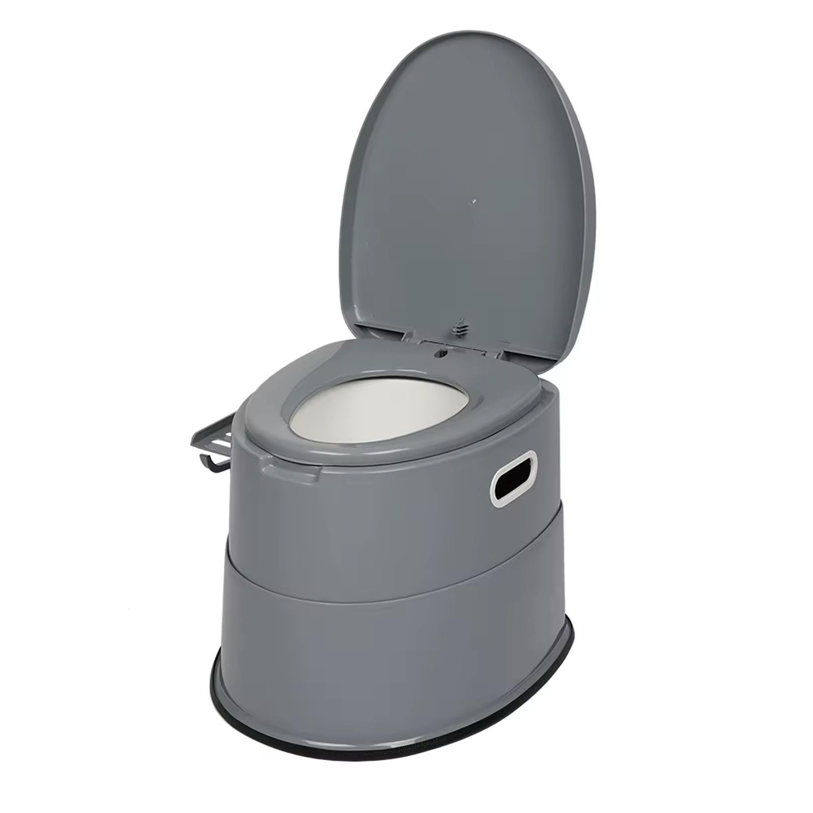 5L Portable Camping Toilet with Lid & Removable Bucket – Lightweight Travel Toilet for Adults with Paper Holder & Carry Handles – Compact Outdoor Toilet for Camping, Caravan, Festival & Emergency Use