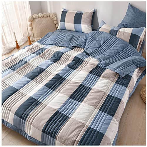 Couette été 2 personnes légère couverture courtepointe coton lavable