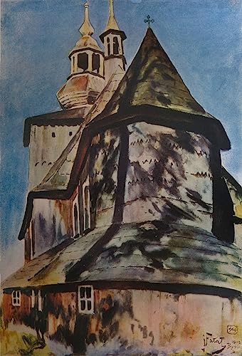 Tableaux posters Pour la Décoration Murale Église de Cracovie Julian Falat Toile