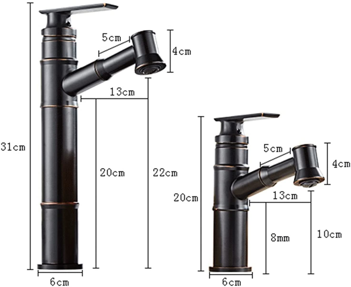 Wasserhahn Bad für Waschbecken Wasserhahn Bad Waschtischarmatur Ausziehbar Badarmaturen Mischbatterie Waschtischmischer mit Ausziehbrause Einhebelmischer Hoch Armatur für Waschbecken