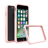 iPhone 8 Plus Case [Also fits iPhone 7 Plus] - RhinoShield [CrashGuard] Bumper [11 Ft Drop Tested] No Bulk [ShockProof Technology] Thin Lightweight Protection - Slim Rugged Cover - [Shell Pink]