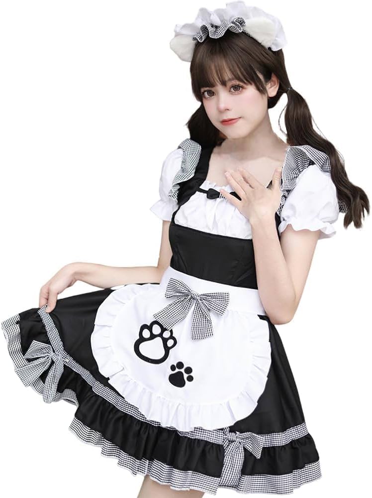 Amazon.co.jp: メイド服 コスプレ メイドコスチューム かわいい ネコ娘