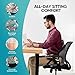Memory Foam Seat Cushion & Lumbar Support Pillow,Ergonomic One Piece Cushion for Good Posture Correction and Tailbone, Lower Back Pain, Sciatica Relief for Office Chair Car Seat Wheelchair Travel