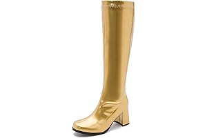 Women's Gold Go Go Boots: Step into Glimmering Style