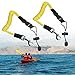 FIGFYOU 2 Pz Kayak Paddle Leash Guinzagli per Pagaia da Kayak 50-155 cm Corda Elastica per Kayak Cinghia per Pagaia per Kayak Cordino Kayak Paddle Guinzaglio Paddle di Sicurezza Barca (Nero)